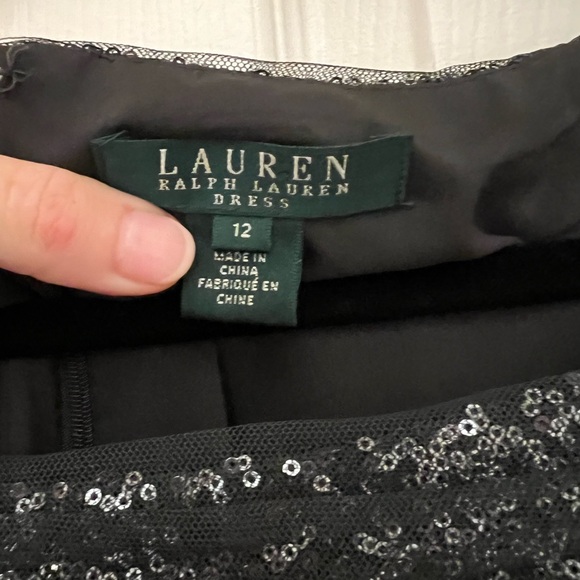 Bodycon Cocktail Dress Ralph Lauren Sequins - Picture 4 of 5